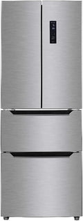 WOLKENSTEIN NoFrost French Door Kühl-Gefrierkombination, 320L, Touchscreen, 4****, Edelstahl