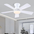 Moderner 104CM Deckenventilator mit LED und Fernbedienung, 3 Lichtmodi, 6 Geschwindigkeiten für Wohn- und Schlafzimmer