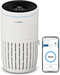 Bosch Luftreiniger 4000i mit App-Steuerung - Effektiv für Räume bis 62,5 m² - Beseitigt Schadstoffe - 3-in-1 Filter, intelligenter Sensor, Automatik- und Ruhemodus (< 25 dB(A)) - CADR: 300 m³/h