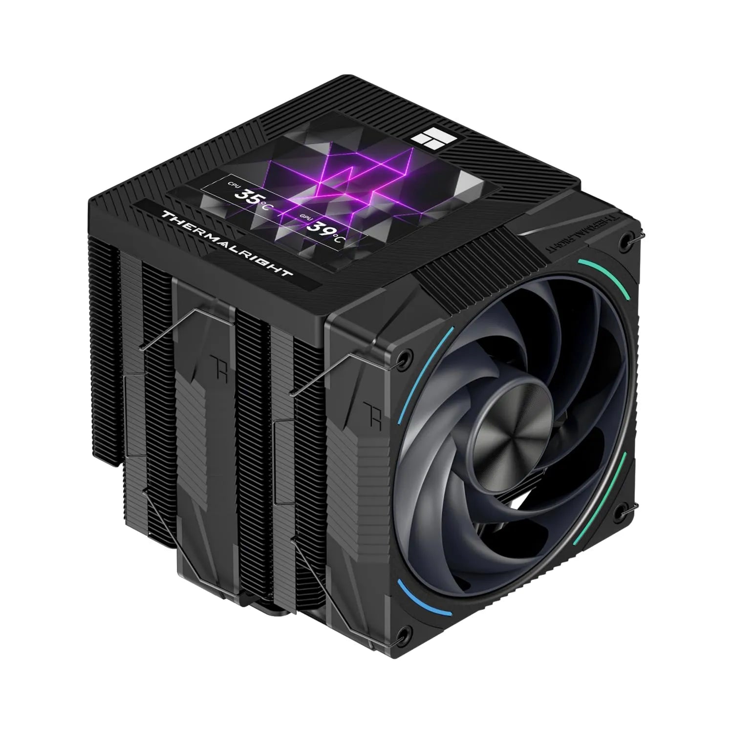 Phantom Spirit 120 Vision EVO CPU-Kühler mit Dual-PWM-Lüfter und 3,95 Zoll Bildschirm, kompatibel mit LGA1851/1700, AM5