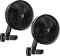 Spider Farmer Clip-Ventilator, 10 Windstärken, EC-Motor, wetterfest IP54, leise für Growbox, 2er Set