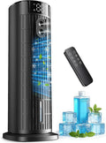 Multifunktionales Klimagerät 5-in-1 mit Fernbedienung, leise <35 dB, 4 Geschwindigkeiten, 90°-Oszillation, 2-10 Stunden Timer – ideal für Zuhause und Büro, mattschwarz