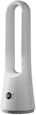 Leiser Turmventilator 63cm mit Fernbedienung, 8 Geschwindigkeiten, Schlaf- und Starkwindmodus, 90° Schwenkfunktion, 8H Timer, ideal für Schlafzimmer und Wohnzimmer, Weiß