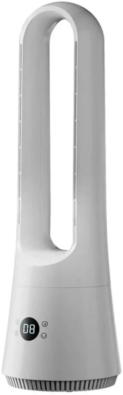 Leiser Turmventilator 63cm mit Fernbedienung, 8 Geschwindigkeiten, Schlaf- und Starkwindmodus, 90° Schwenkfunktion, 8H Timer, ideal für Schlafzimmer und Wohnzimmer, Weiß