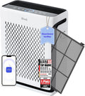 Levoit Vital 100S HEPA Raumluftreiniger für Allergiker, CADR 243 m³/h, leiser Betrieb, HEPA- und Aktivkohlefilter, PM2.5 Sensor, App-Steuerung, Alexa-kompatibel, gegen Staub, Pollen, Rauch, Gerüche, bis 52㎡, Mondweiß