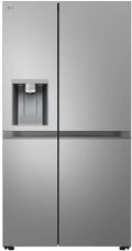 LG GSLE81PYBC Side-by-Side Kühl-Gefrierkombination, 628 L, Energieeffizienzklasse C, mit Eis- & Wasserspender, Multi-Airflow & DoorCooling+, Silber