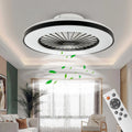 LED Deckenventilator mit Licht, 24 Geschwindigkeiten, Dimmbar, für Wohnzimmer, Schlafzimmer, Büro, 3000-5500K, Schwarz
