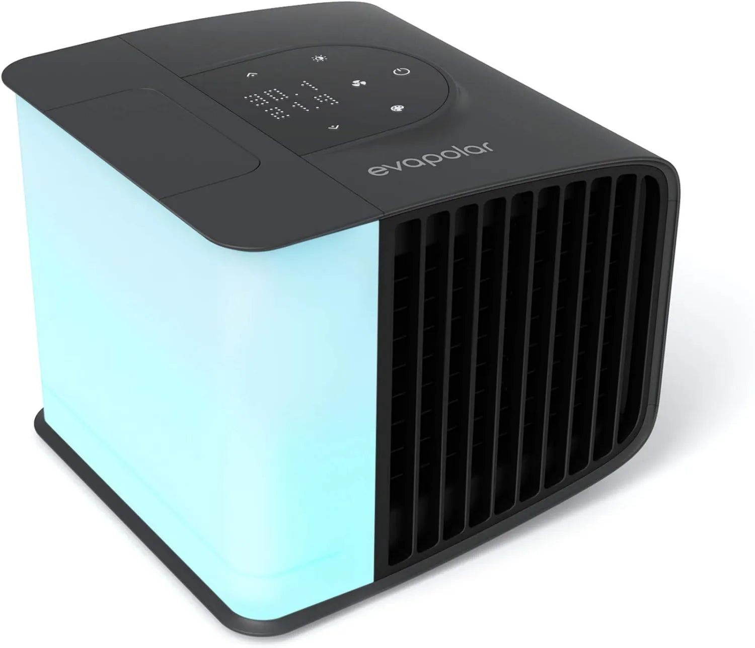 Tragbarer Tischventilator mit Verdunstungskühlung – Mini-Klimaanlage für Büro und Camping – Kompakter Luftkühler in Weiß