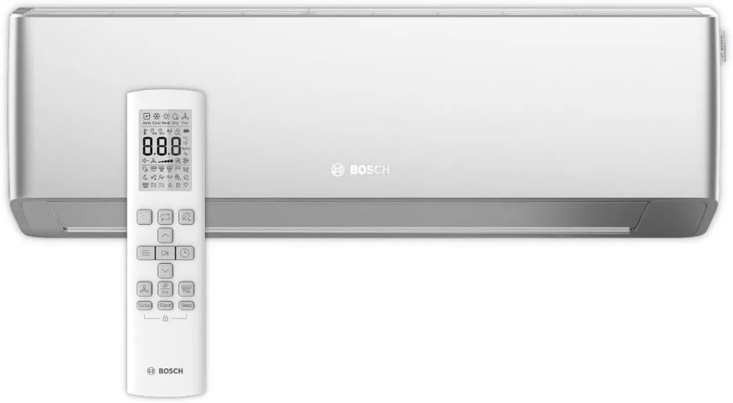 BOSCH Klimagerät Wandmodell CL7000iU W 26 ES, Silber, 2,5 kW