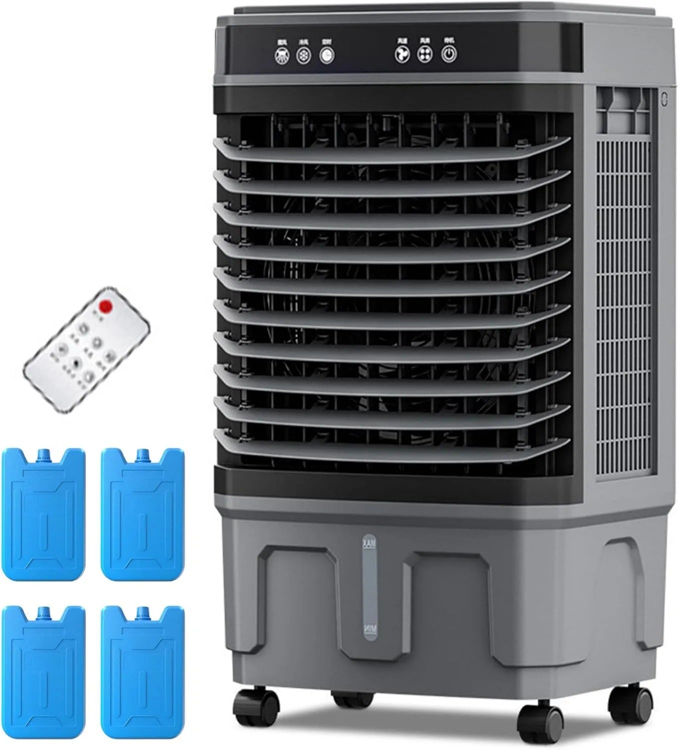 Energieeffiziente mobile Klimaanlage mit 40L Tank und Fernbedienung