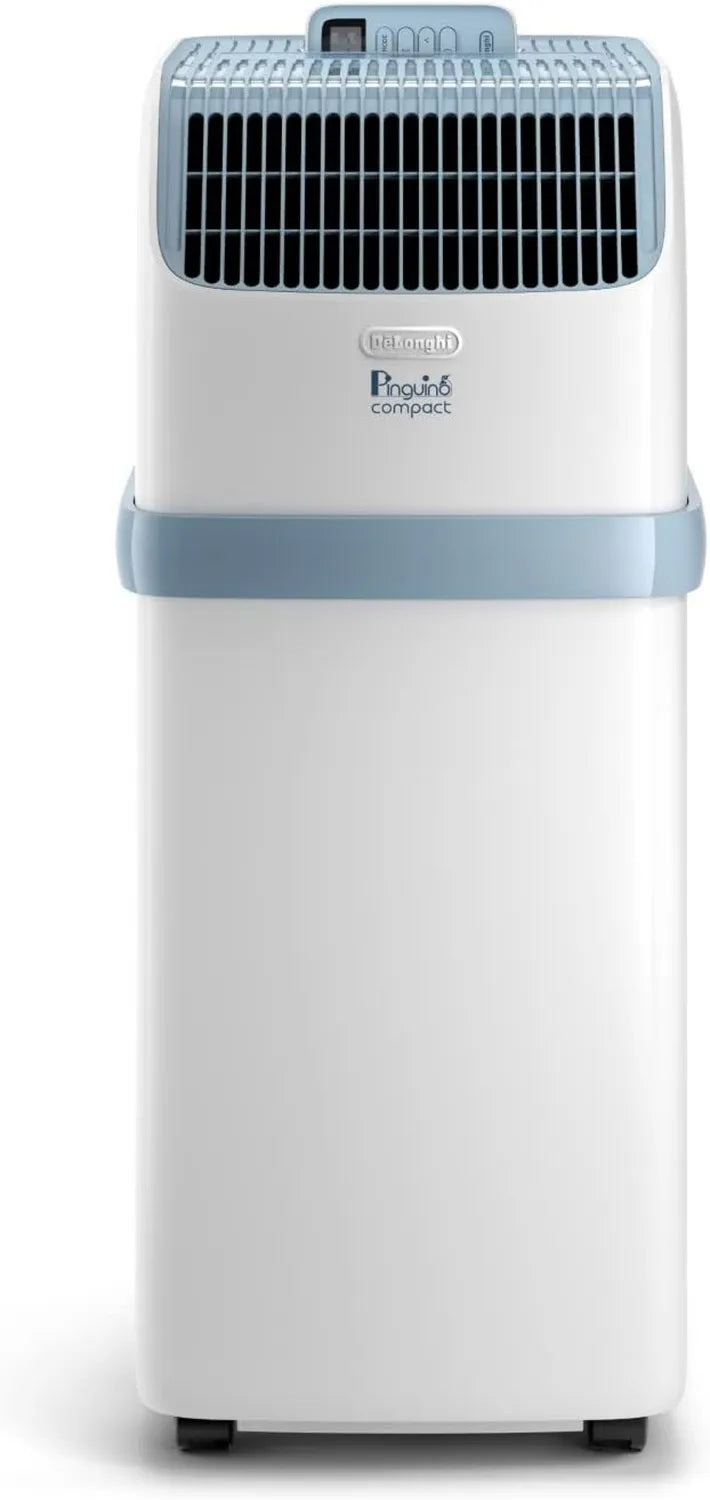 De'Longhi Pinguino Mobiles Klimagerät - Effiziente Kühlung für Raumgrößen bis 21,5 m², mit Luftentfeuchtung, Ventilatorfunktion, 8300 BTU, geräuscharm, inkl. Fernbedienung & 24h-Timer, Energieklasse A