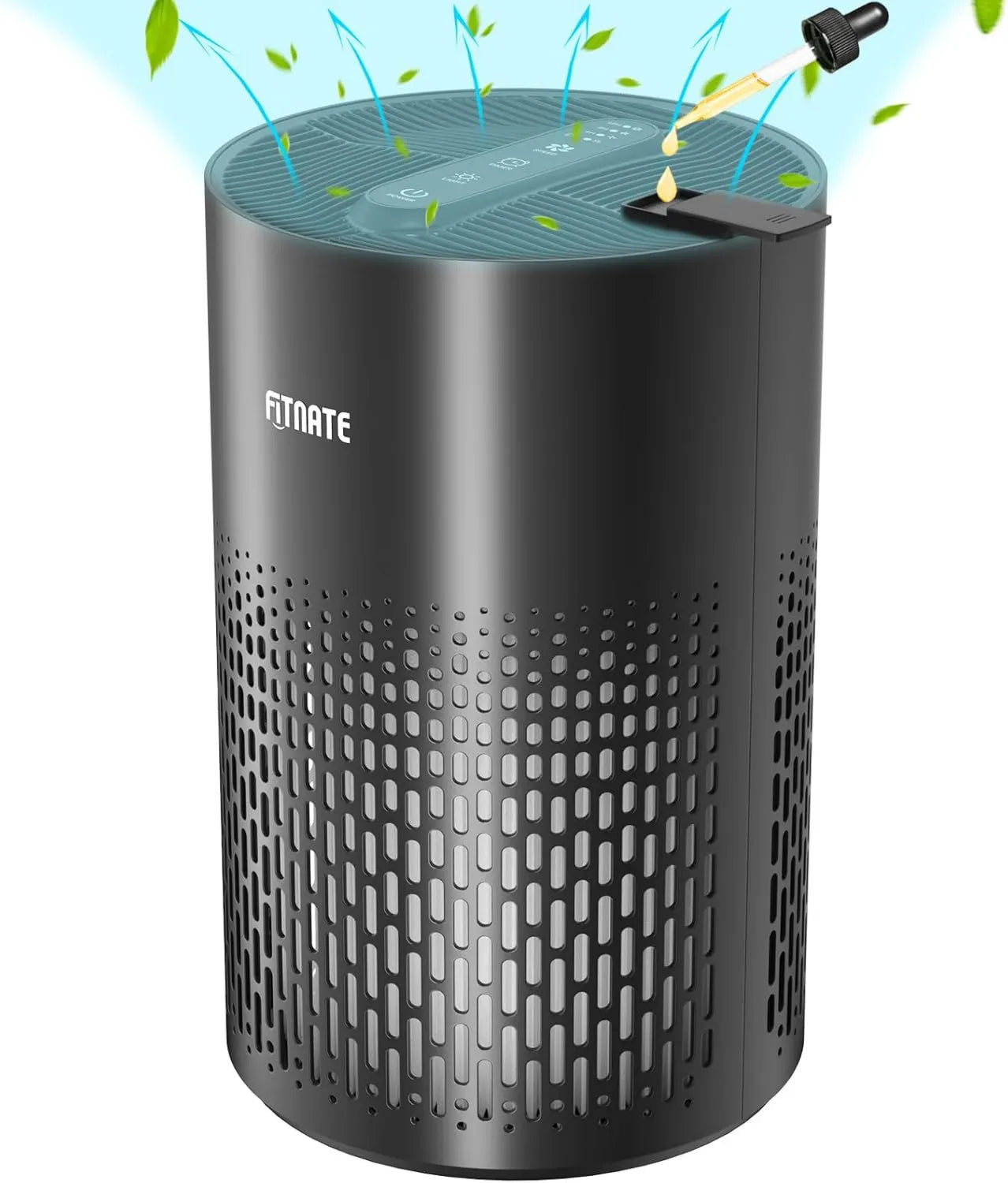 FITNATE HEPA Luftreiniger mit Aroma-Diffusor für große Räume, leiser Betrieb, filtert 99,9% Staub und Tierhaare