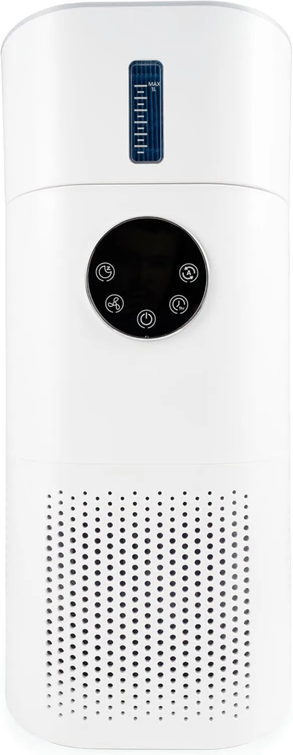 HEPA-Filter Luftbefeuchter L7, Ultraleise <24 dB, Nachtmodus, 150 m³/h Luftreinigung, Für Räume bis 50 m², 3 Dampfstufen, Automatische Abschaltung, Ideal für Zuhause und Büro