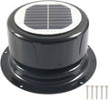 Leiser Solarlüfter für Wohnmobile, effizienter Ventilator mit Temperatursteuerung, einfache Montage, Schwarz
