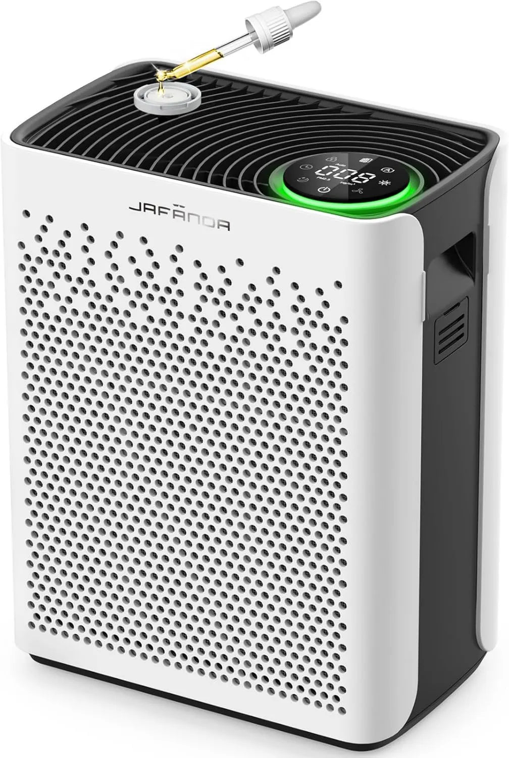 Jafanda JF280 Luftreiniger mit H13-HEPA-Filter, leiser 20dB Modus, für Allergiker geeignet, PM2.5-Anzeige, ideal für Schlafzimmer und Raucherzimmer