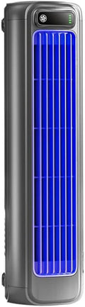 MEIION Bladeless Turmventilator – Kabelloser Ventilator mit 3 Geschwindigkeiten, leise & tragbar für Schlafzimmer, Küche & Büro, wandmontierbar