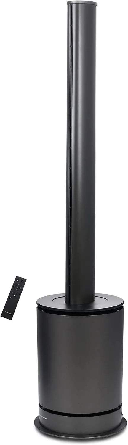 Emerio 3in1 Raumklimagerät mit Heizfunktion, Ventilator und Luftreiniger, HEPA 13, UVC-Technologie, langlebiger DC-Motor, Fernbedienung, Timer, Schwarz