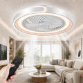 Leise LED Deckenventilatorlampe, dimmbar, 6 Geschwindigkeiten, App-gesteuert, ideal für Wohnräume