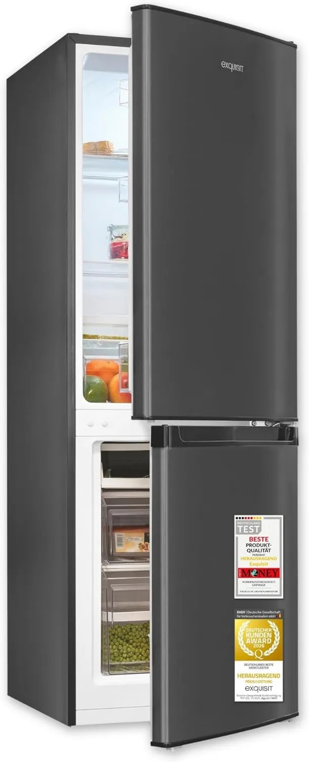 Hocheffiziente Kühl-Gefrierkombination mit 4-Sterne-Gefrierfach, 173 l, Inox-Design