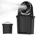 EasyAcc Tragbarer Ventilator mit Vernebelung, 20.000mAh Akku, 7L Wassertank, 90° Schwenkfunktion, Fernbedienung, ideal für Camping und Outdoor