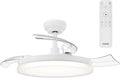 Philips Deckenventilator mit LED, einziehbare Flügel, 106 cm Spannweite, 4500 Lumen, 3 Farbtemperaturen, dimmbar, inklusive Fernbedienung, Weiß