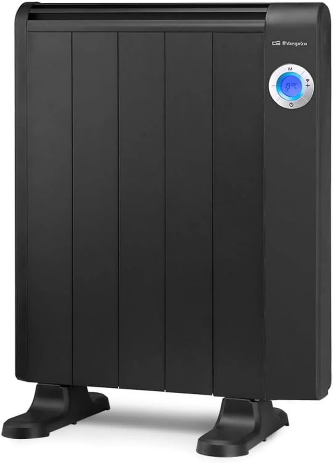 Orbegozo WLAN Heizstrahler 800W, programmierbar, Fernbedienung, Touchscreen, Schwarz