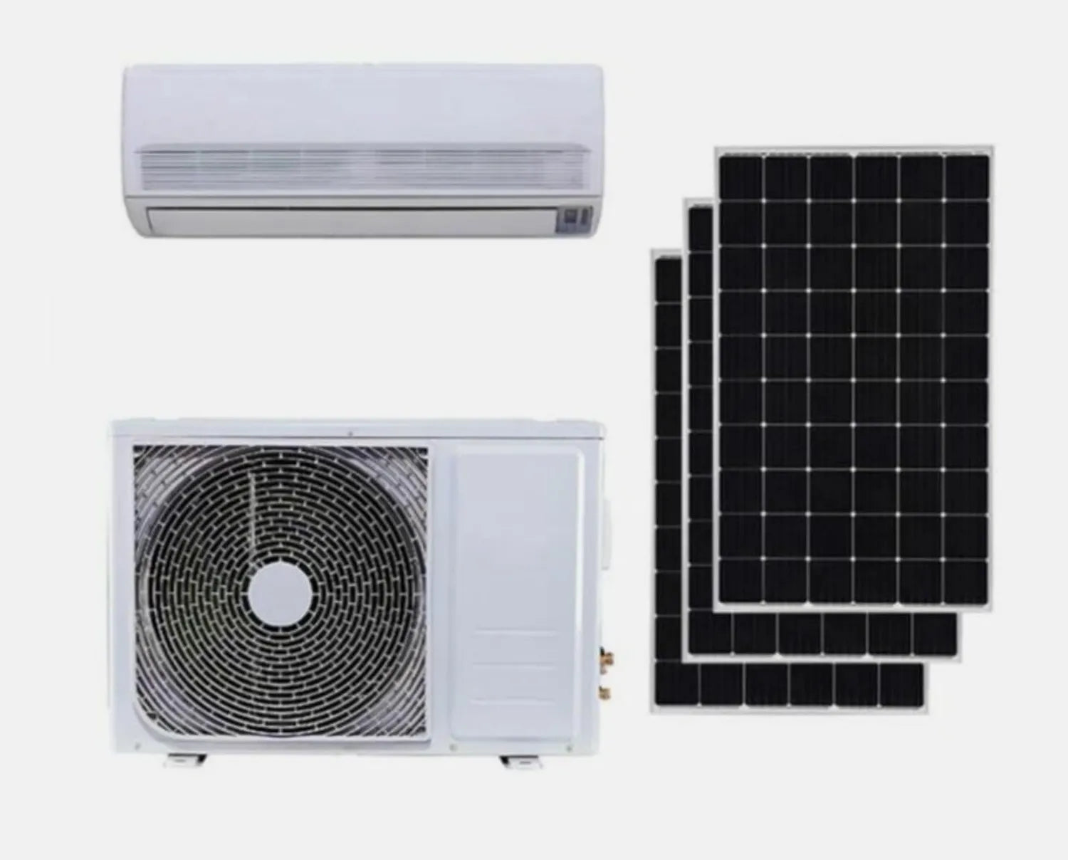 9000 BTU Solar-Hybrid ACDC Split-Klimaanlage ohne Kanäle mit Heizfunktion