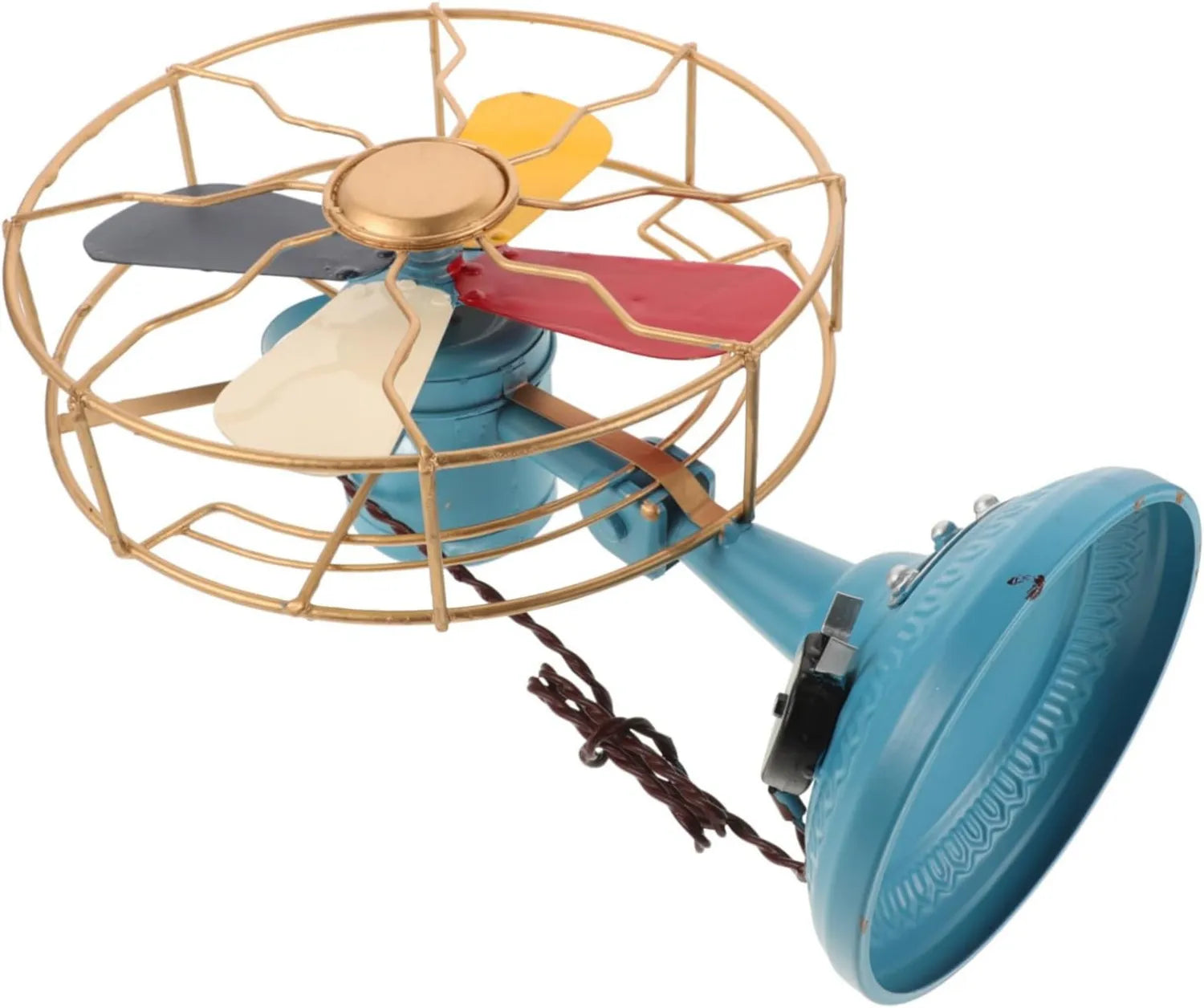 IMIKEYA Retro-Eisen-Tischventilator als Kreative Sommerdeko